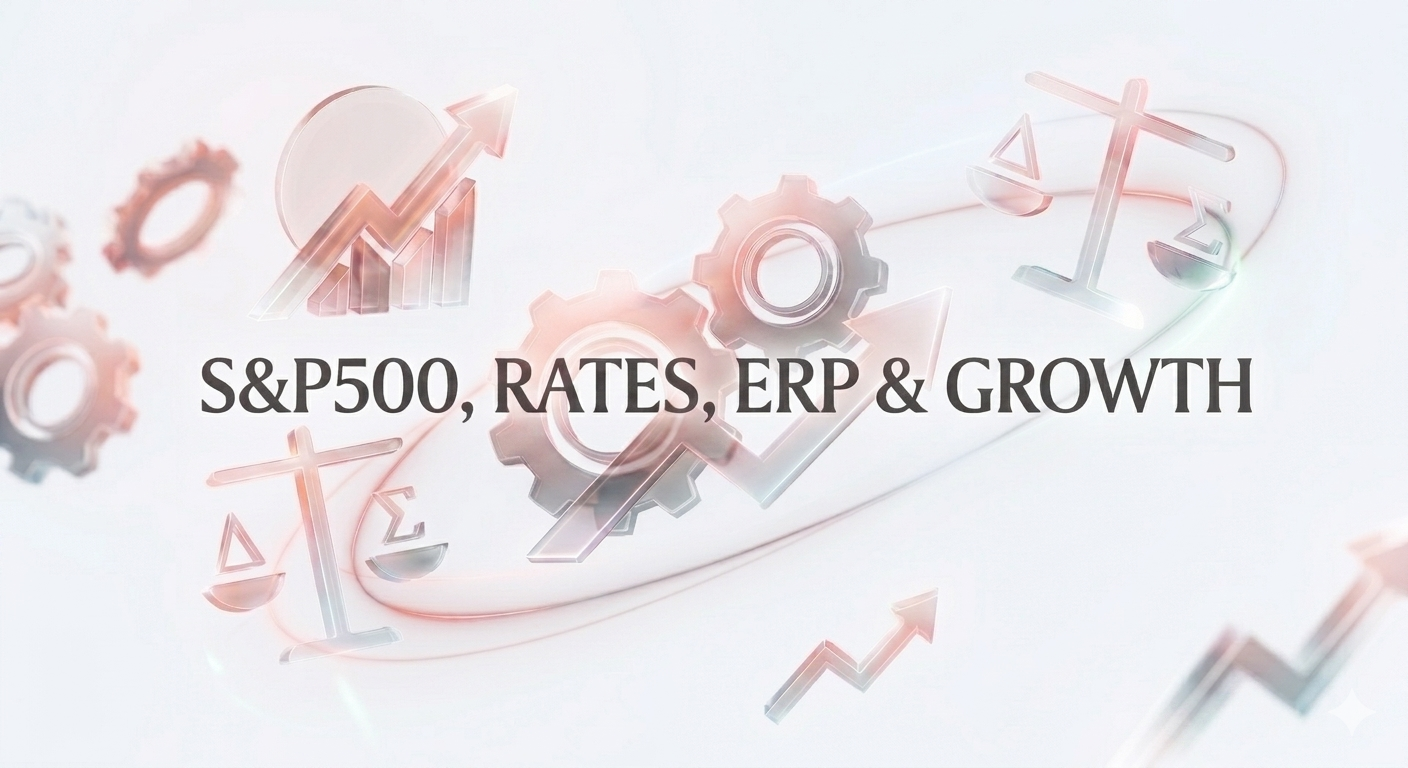S&P 500, Rates, ERP & Growth