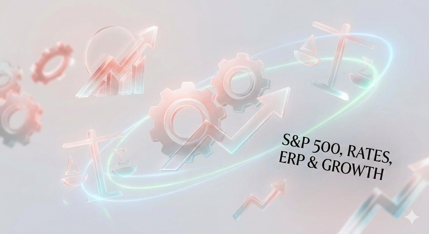 S&P 500, Rates, ERP & Growth